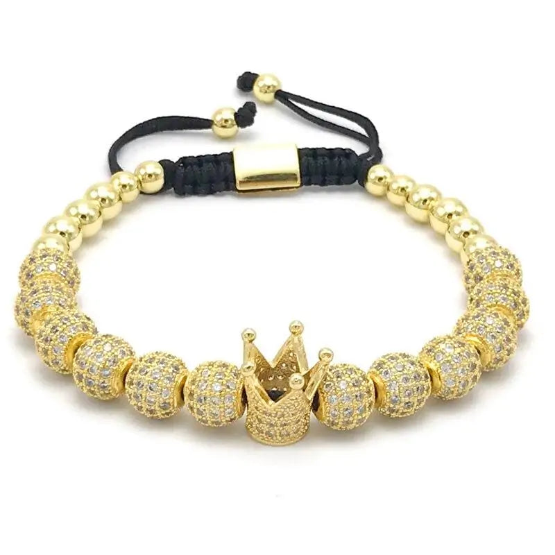 Luxury Micro Pave Crown Bracelet