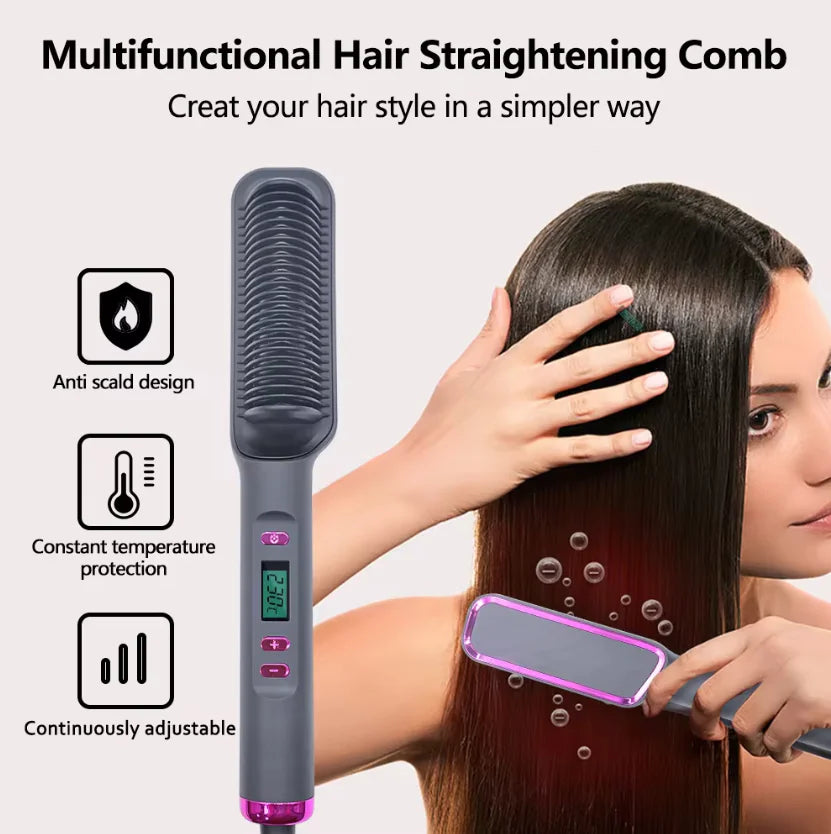 Multifunction Electric Hair Straightening Comb