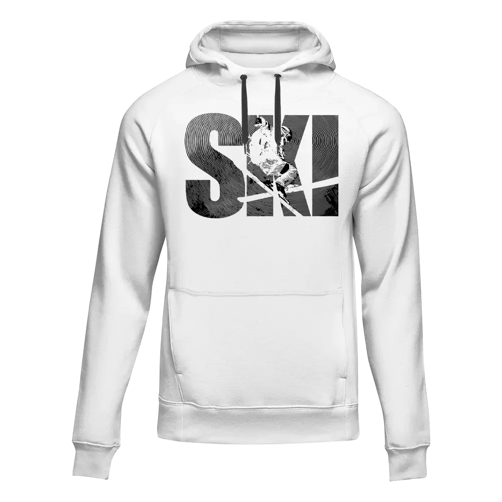 Ski Adult Fleece Hooded Sweatshirt