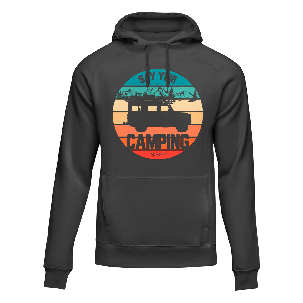 Style 70 Camping Adult Fleece Hooded Sweatshirt